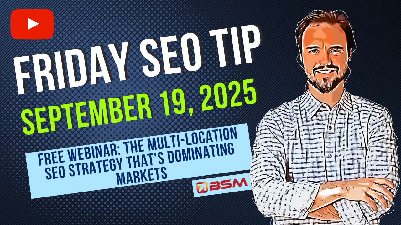 Unlocking Local SEO Success Join Our Webinar! | Friday SEO Tip