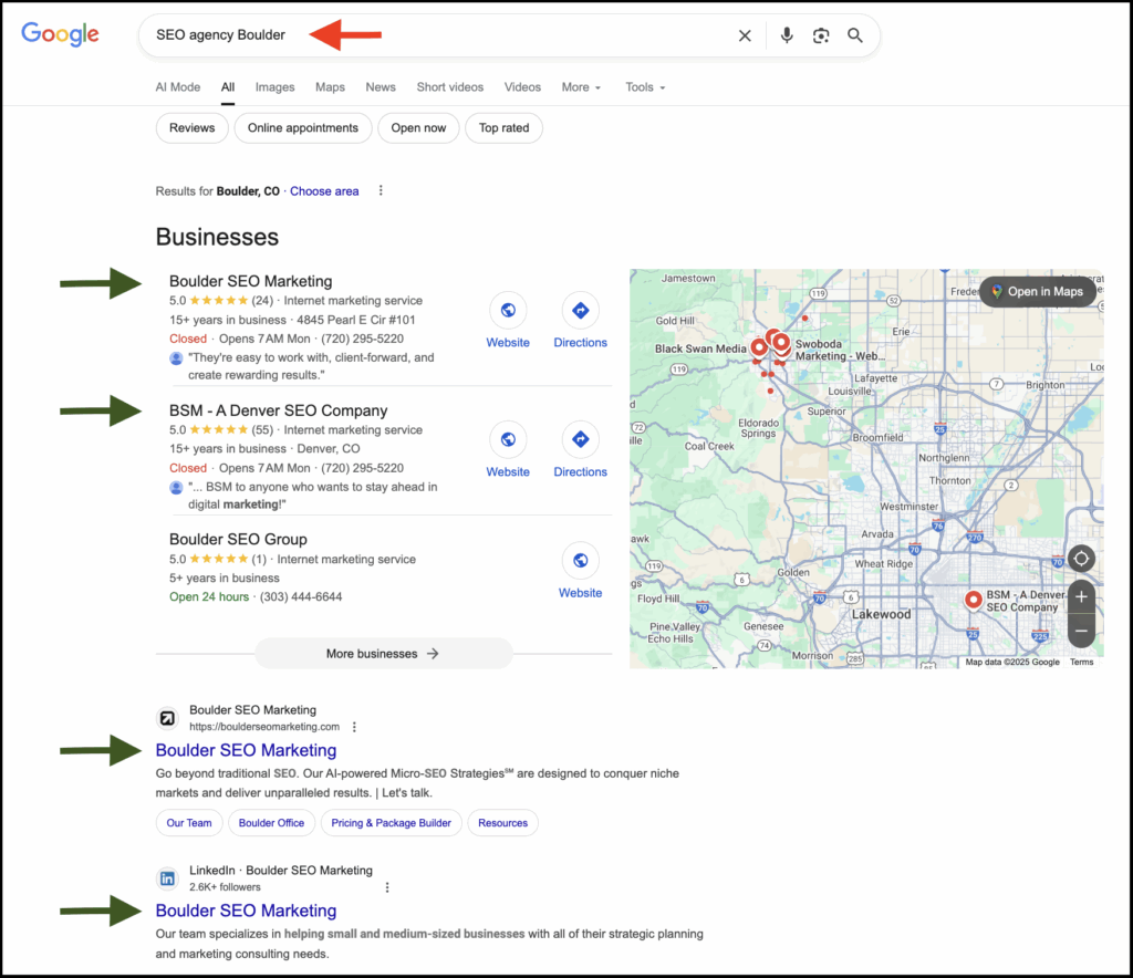 Seo Agency Boulder Search Results