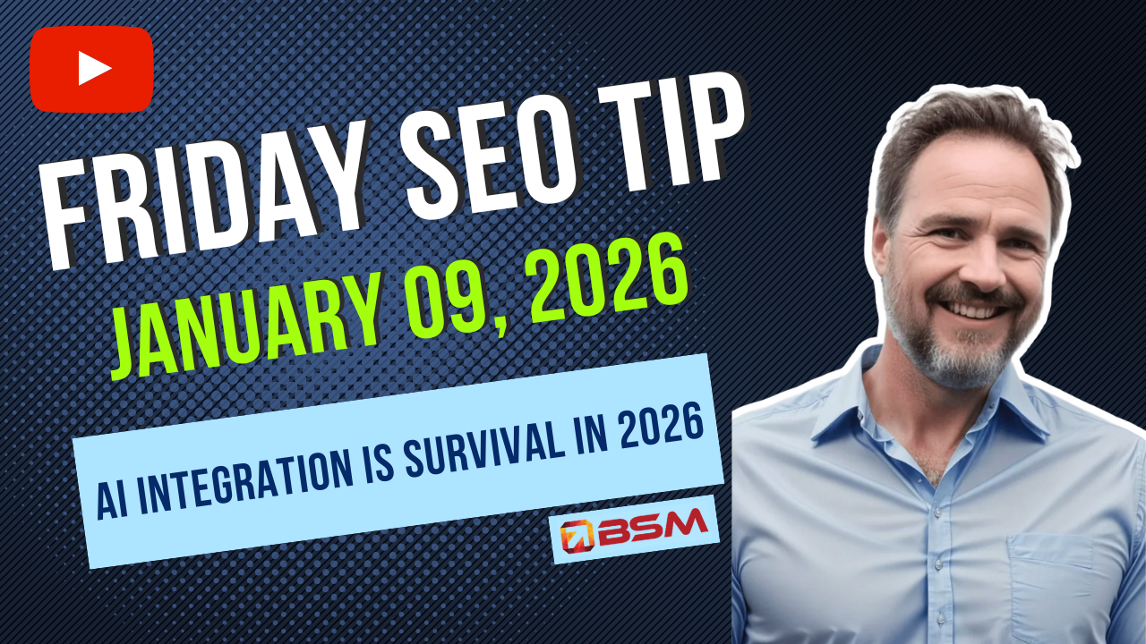 AI Integration Is Survival in 2026 | Friday SEO Tip