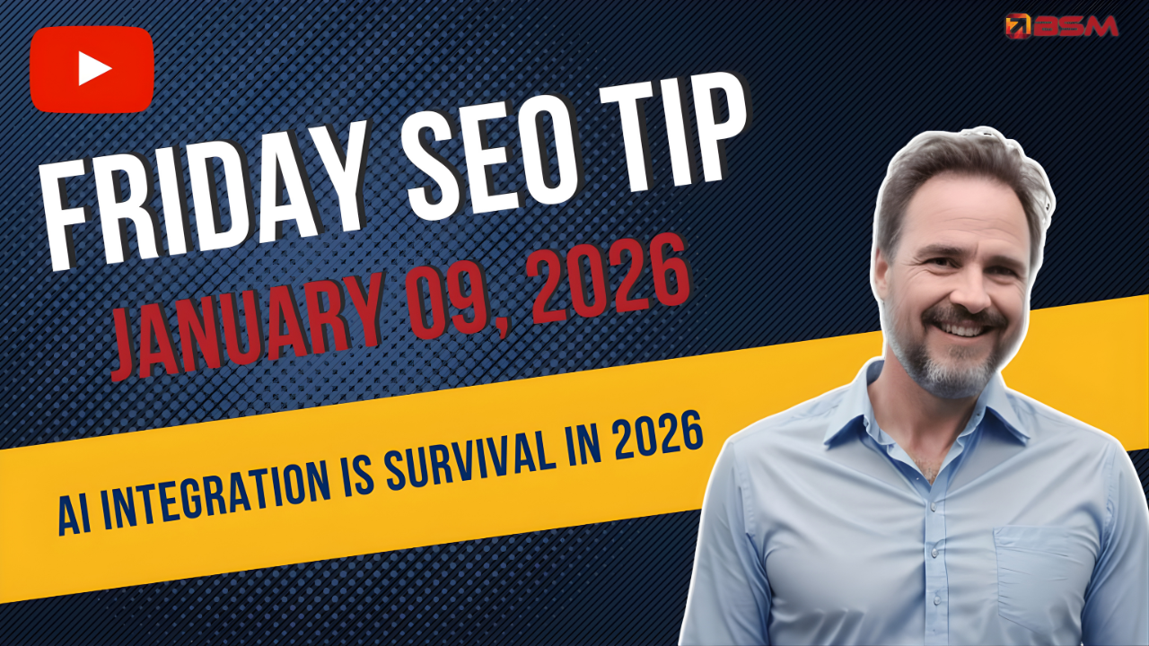 AI Integration Is Survival in 2026 | Friday SEO Tip