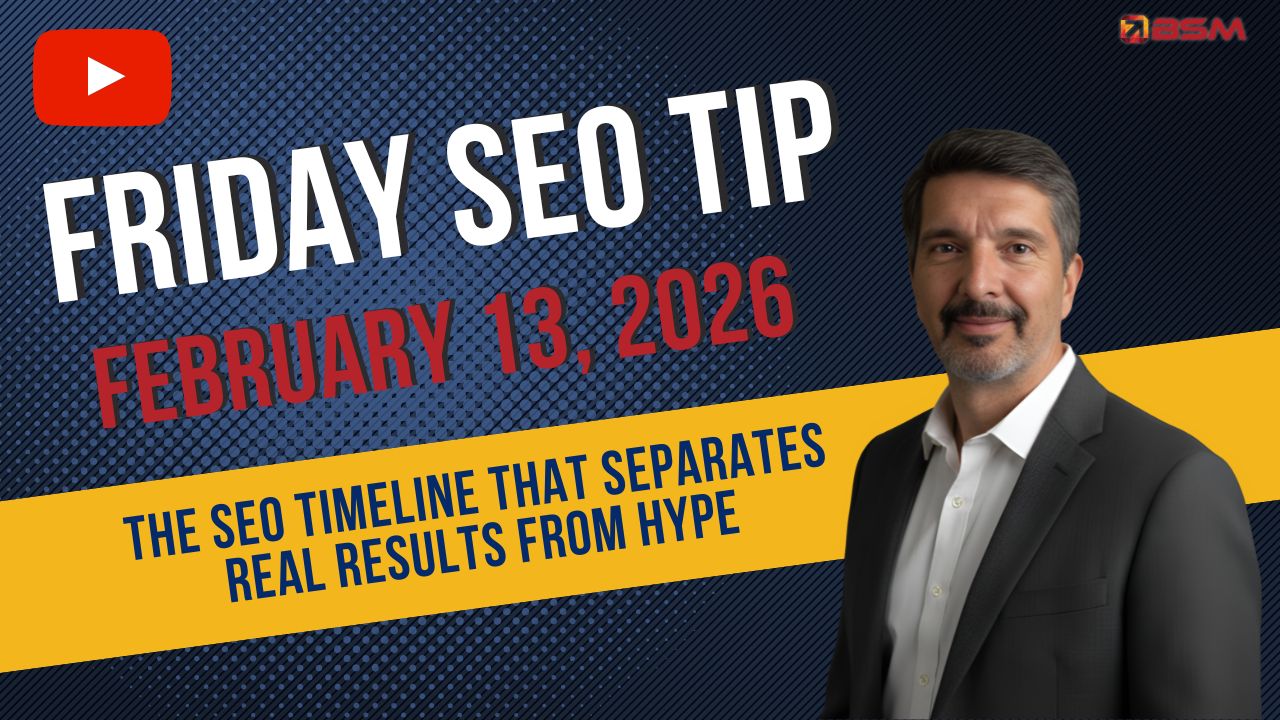 The Real SEO Timeline That Separates Real Results From Hype | Friday SEO Tip