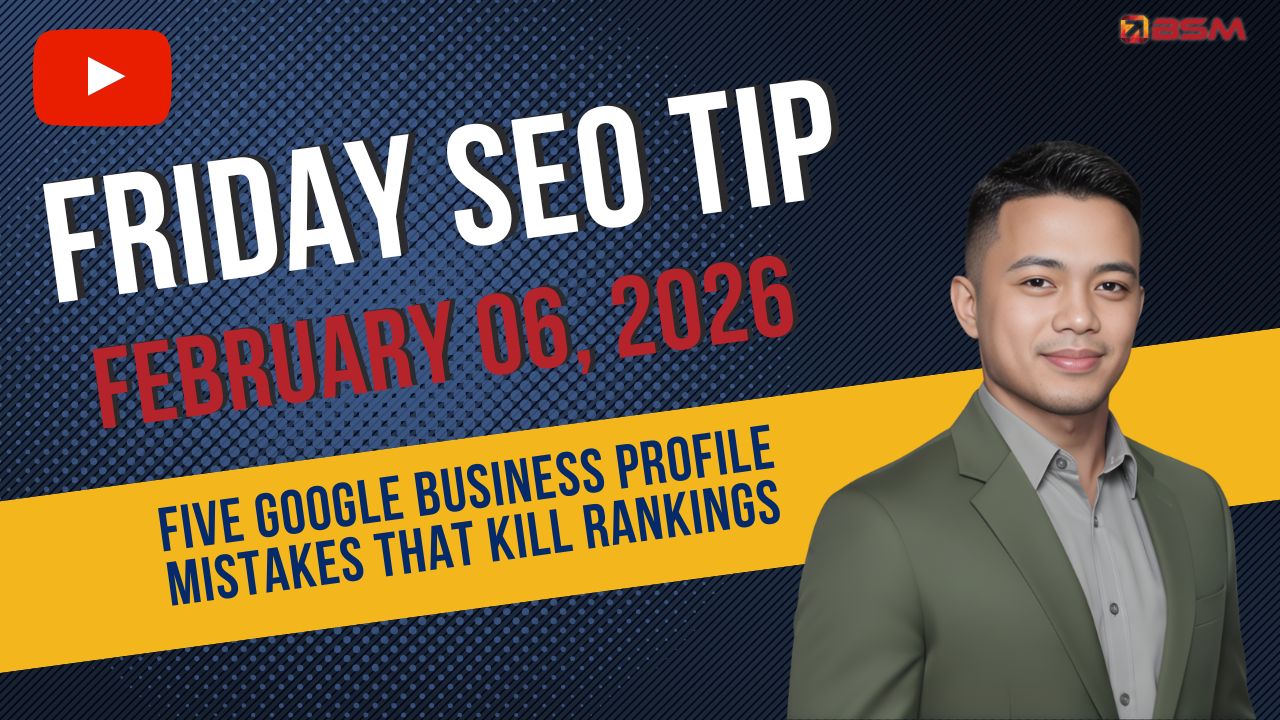 Five Google Business Profile Mistakes That Kill Rankings | Friday SEO Tip