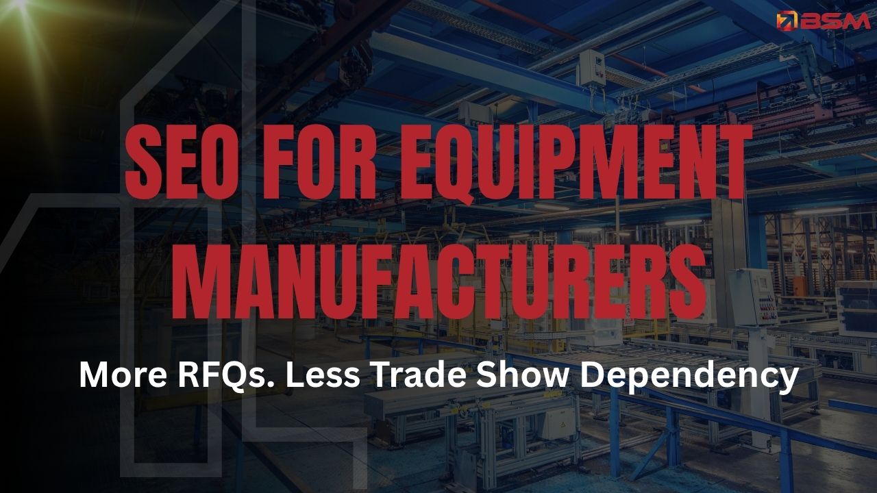 Boulder SEO Marketing Targets Equipment Manufacturers With Dedicated Industrial SEO Services